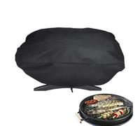 Grill Cover | Coperchio di piastra grill rotonda | Accessorio per barbecue, protezione per tutti i clima, involucro di stoccaggio impermeabile per griglia all'aperto
