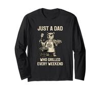 Grill Dad Bear BBQ Funny Father’s Maglia a Manica