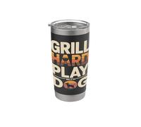 Grill Difficile Giocare Con Cane Backyard Barbecue Amante Bicchiere termico in acciaio inox doppia parete