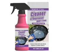 Grill Entfetter Spray, Oven & Grill Cleaner, Grills Grate Cleaner, Grease Dissolver for Dissolves Grease & Food Residues, Remove Tough Built-up Grime without Ccrubbing for Oven, Pan, Greases Stains