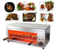 Grill Fonditore Elettrico 122-572°F, Salamandra Commerciale 2000W, Grill Elettrico per Raclette Fondi Formaggio, Tostapane Commerciale a Parete o da Banco in Acciaio Inossidabile