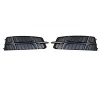 Grill frontale Chrome Auto Anteriore Inferiore Paraurti Copertura Fendinebbia Griglia Low Side Lampada Per A6 C7 2016-2018(Nero)