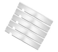 Grill Heat Plates, Stainless Steel BBQ Heat Shield Panels, Non-Stick Flame tamer Burner Covers, Lightweight Replacement Part for Outdoor Cooking, Camping, Patio Grilling, Bonfire, Party Travel Use