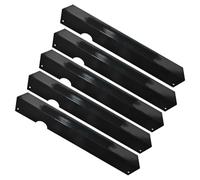 Grill Heat Plates, Stainless Steel BBQ Heat Shield Plate, 17.09x2.99x2.09 inches Lightweight Barbecue Replacement Part, Non-Stick Flame Tamer Burner Cover, Ideal for Patio, Hiking, Bonfire, Traveling