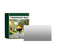 Grill Heat Shield Mat - Tappeto Pieghevole Ignifugo, Tappetino Per La Protezione Del Terreno Esterno | PASSO RESISTENTE FLAME Per Superficie Del Ponte Del Patio, Lamiera Resistente Ad Alta Temperatura