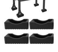 Grill Levelers, Heavy Duty Shims, Griddle Leveling Tool Black Metal Set, Bbq Leg Stabilizer Accessories for Backyard Patio, Garden Yard, Camping Grill Setup, Outdoors Cooking