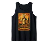 Grill Master - Carta dei Tarocchi Vintage Skeleton BBQ Chef Canotta
