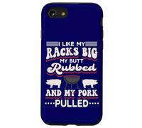 Grill Mi Piace Il Mio Rack Grande Il Mio Culo Strofinato E Maiale Tirato BBQ Custodia per iPhone SE (2020) / 7/8