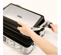 Grill multifunzione - BRAUN - Multi Grill 9 - 2000 W - 3 posizioni di riscaldamento - Nero / Acciaio