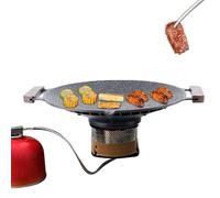 Grill Pan - 340x75 mm padella da campeggio con manici | BBQ BIRDLE per grigliare Fry Schiuga una gita da campeggio da cucina per cucina interna