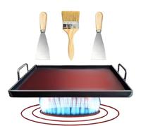 Grill Pan Aid, Rettangolare Non-Stick Cookware Gear, Griddle Device with Sturdy Build, Premium Quality Pan Accessory, affidabile Barbecue Campeggio Outdoor Indoor Ristorante Tailgating Kitchen Pancake