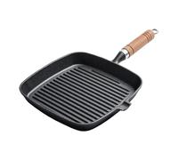 Grill Pan, Nonstick Square Cast Iron Frying Pans, Ergonomic Heat-Resistant Griddle, Versatile Cooking Pot, Compact Ideal for Sandwiches, Burgers, Bacon, Kitchen, Stove, Oven Use