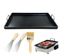 Grill Pan - Rettangolare Non-Stick Griddle Pan Non-Stick Metal Cookware