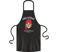 Grill pirata - Grembiule Taglia Unica 100% cotone - BBQ, Bar B Q, BBQ, Party Grembiuli