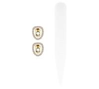 Grill Singolo in Rame Placcato Oro per Denti Incisivi Stile Hip Hop Donna | Design Lucido e Aderente, Estetica Bling Rap, Accessorio per Notti in Discoteca e Battaglie Rap
