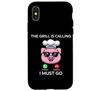 Grill sta chiamando I Must Go BBQ Humor per gli chef Custodia per iPhone X/XS