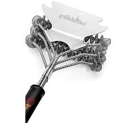 Grillaholics Spazzola per barbecue per esterni, senza setole, con raschietto integrato, l'accessorio perfetto per grigliare
