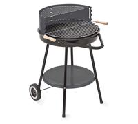 Grillchef Brace Legno Carbone Movibile Ø48 , 5 CM Grill con Gambe BBQ Veicolo