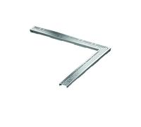 Grille design TECEdrainline "basic" pour canal coudé 90 degrés, 1000mm, poli, 611010, 611010