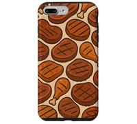 Grilled Meat Feast BBQ Cookout Foodie Humor Art Custodia per iPhone 7 Plus/8 Plus