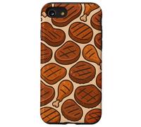Grilled Meat Feast BBQ Cookout Foodie Humor Art Custodia per iPhone SE (2020) / 7/8