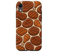 Grilled Meat Feast BBQ Cookout Foodie Humor Art Custodia per iPhone XR