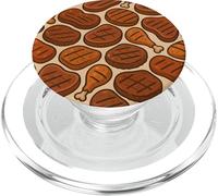 Grilled Meat Feast BBQ Cookout Foodie Humor Art PopSockets PopGrip per MagSafe