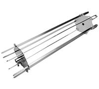 Grillfürst Grillrondell universale - Set per shish kebab per girarrosto e rotisserie, incl. 6 spiedini per shish kebab, gyros o kebab, lunghezza totale: 45 cm
