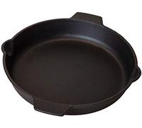 Grillfürst padella in ghisa per grigliare con due impugnature Ø 30 cm - solida padella in ghisa con bordo alto, padella in ghisa estremamente resistente al calore per grill a gas, fornelli e fuoco