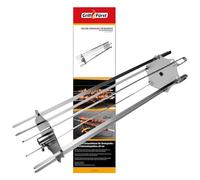 Grillfürst Universal Grillrondell - Set per shish Kebab per girarrosto e rosticceria, incl. 6 spiedini per shish Kebab, Gyros o Kebab, Lunghezza Totale: 60 cm