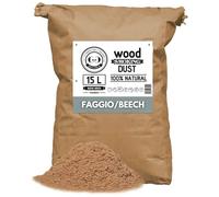 GRILLGOLD Sciure de bois pour fumoir. Pour fumer et fumer à froid du poisson, de la viande et des légumes, également adapté pour BBQ et grill. En sac papier rempli de 15L de hêtre