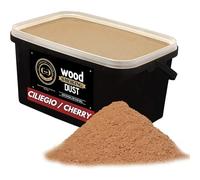 GRILLGOLD Sciure de bois pour fumoir. Pour fumer et fumer à froid du poisson, de la viande et des légumes, également adapté pour BBQ et grill. En seau refermable rempli de 5,5 litres de cerisier