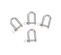 grilli, 2/4/6 pezzi di fibbia ad ardiglione in acciaio inossidabile, perno a vite for braccialetti sopravvivenza in corda da campeggio all'aperto Paracord(M5)