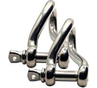 Grilli intrecciati da 6 mm in acciaio inox A4-Marine Grade (316) - per il collegamento di corde, ancore e catene (confezione da 2)