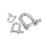 Grilli, M4 M5 M6 M8 M10 Grillo a D dritto con vite aperta corta in acciaio inossidabile 304, ganci for grillo a, ferramenta for sartiame for barche(M6 1pcs)