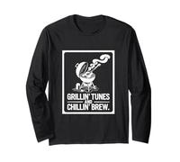 Grillin' Tunes e Chillin' Brew BBQ Chill Vibes Maglia a Manica