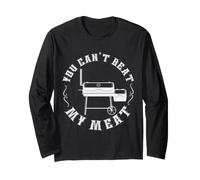 Grilling Pit Master Humor BBQ Carne Affumicatore Barbecue Grill Uomini Maglia a Manica