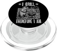 Grilling Wisdom Barbecue Barbecue Filosofia Pun PopSockets PopGrip per MagSafe