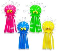 Grillix 4 Pezzi Polpo Spruzza Acqua, Palloncini Riutilizzabili per Bombe d'acqua, Giocattoli per Piscina, per Piscina, Spiaggia, Riempitivi Sacchetti, Estate