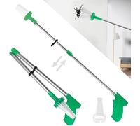 Grillix Acchiappa Insetti, Cattura Cimici con Manico Extra Lungo, Pieghevole, Sicuro, per Catturare e Rimuovere Ragni, Insetti, Gambe Lunghe, Vespe, Api e Tarme in Modo e Umano, Mai più Paura Ragni