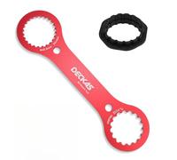 Grillix Chiave per Guarnitura per Mountain Bike, Chiave Center Lock, Chiave per Movimento Centrale, Chiave per Movimento Centrale, per Riparazioni in Bicicletta Rossa