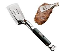 Grillklemme - Silber 29cm Robustes Metall, Vielseitiger Wender Präzises Greifen, Praktische Servierzange Catering Restaurant, Multifunktionales | Stabiles Barbecue Zubehör Für Das Outdoor Picknick