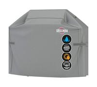 Grillman Premium Copertura per Barbecue a Gas per Weber, Brinkmann, Char Broil ETC. Resistente agli Urti, ai Raggi UV e all'Acqua (163 cm, Grigio)