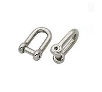 Grillo a D per impieghi gravosi, Grillo di ancoraggio tipo Dee con perno svasato ad alta resistenza M5-M20 in acciaio inossidabile 304 presa esagonale(M12 5PCS)