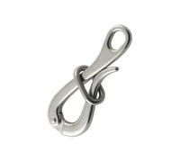 Grillo a sgancio rapido - Grillo a moschettone lungo 10 cm, versatile, in acciaio con fissa e semplice connettore per la lotta antincendio, arrampicata,
