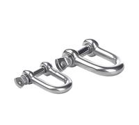 Grillo Acciaio Inox 1/2PCS Grilli A Vela Rigging In Acciaio Inossidabile Grillo Ganci Moschettone Fibbia for Catene Da Campeggio Wirerope Accessori Di Sollevamento(M14 1PC)