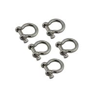 Grillo Acciaio Inox Grillo di prua in acciaio inossidabile 304 con perno a vite Hardware for rigging 4mm 5mm 6mm 8mm 10mm Grillo di traino for braccialetti di sopravvivenza(5 Pieces,10mm)