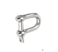 Grillo ad arco in acciaio inossidabile, Perno a vite con grillo a D in acciaio inossidabile 304 A2 for il sollevamento M4-M14(Dee Shackle,M12)