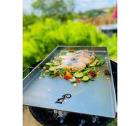 Grillplatte/Plancha Universale In Acciaio Inox 48x34cm Weber Grill Rost