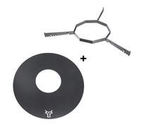 Grillring Da 55Cm + Distanziale Compatibile Con Weber Kugelgrill 47E 50E